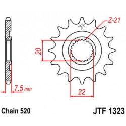 JT звезда передняя JTF1323