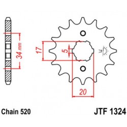 JT звезда передняя JTF1324