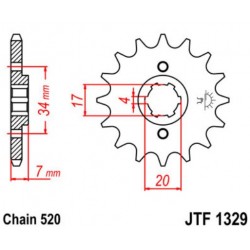 JT звезда передняя JTF1329