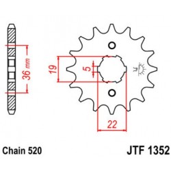 JT звезда передняя JTF1352