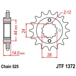 JT звезда передняя JTF1372