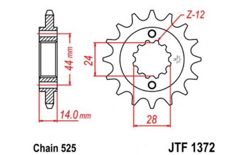 JT звезда передняя JTF1372