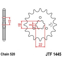 JT звезда передняя JTF1445
