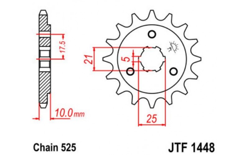 JT звезда передняя JTF1448