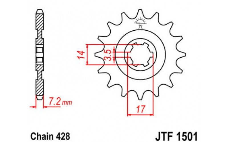 JT звезда передняя JTF1501