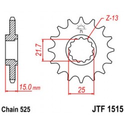 JT звезда передняя JTF1515