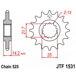 JT звезда передняя JTF1531