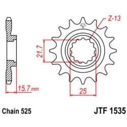 JT звезда передняя JTF1535