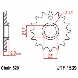 JT звезда передняя JTF1539