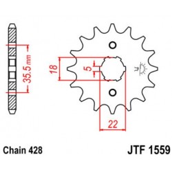 JT звезда передняя JTF1559
