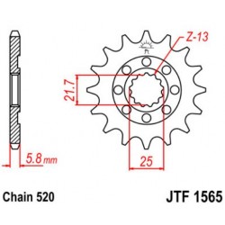 JT звезда передняя JTF1565