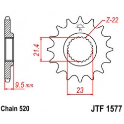 JT звезда передняя JTF1577