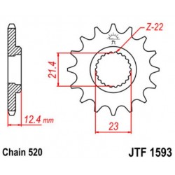 JT звезда передняя JTF1593