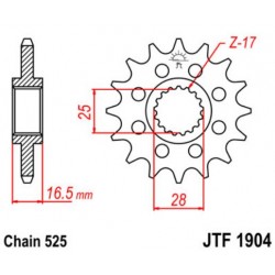 JT звезда передняя JTF1904