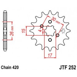 JT звезда передняя JTF252