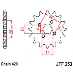 JT звезда передняя JTF253