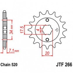 JT звезда передняя JTF266