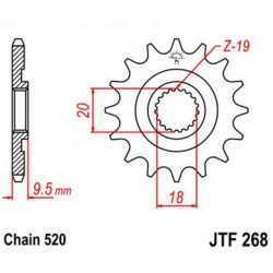 JT звезда передняя JTF268