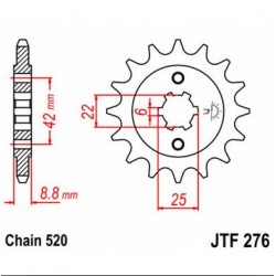 JT звезда передняя JTF276