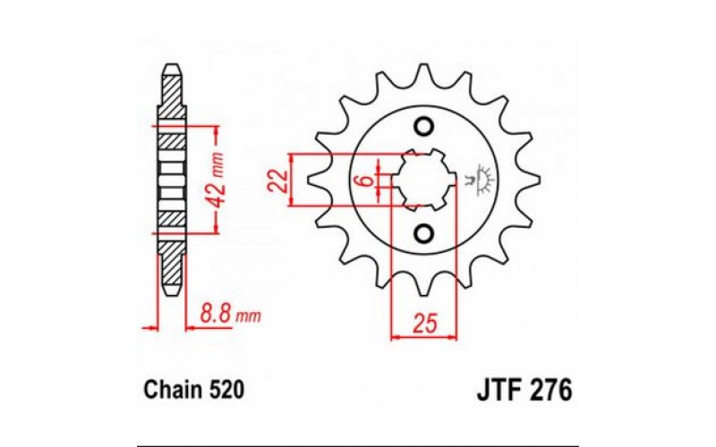 JT звезда передняя JTF276