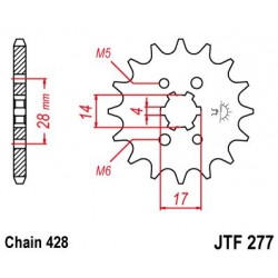JT звезда передняя JTF277