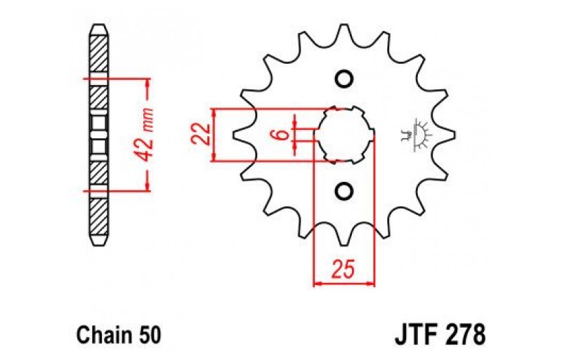 JT звезда передняя JTF278