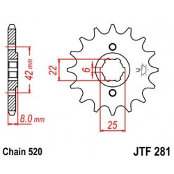 JT звезда передняя JTF281