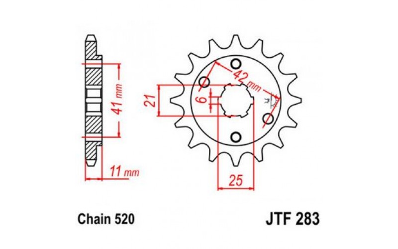 JT звезда передняя JTF283