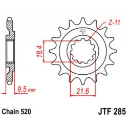 JT звезда передняя JTF285