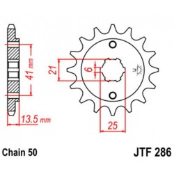 JT звезда передняя JTF286