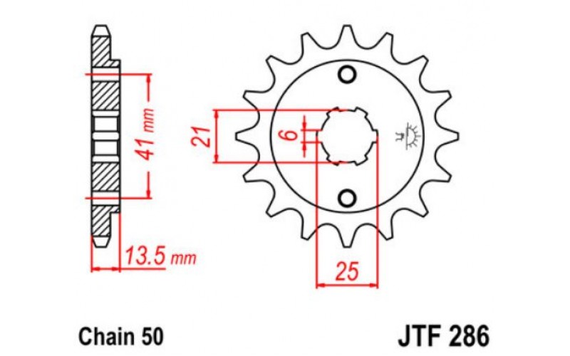 JT звезда передняя JTF286