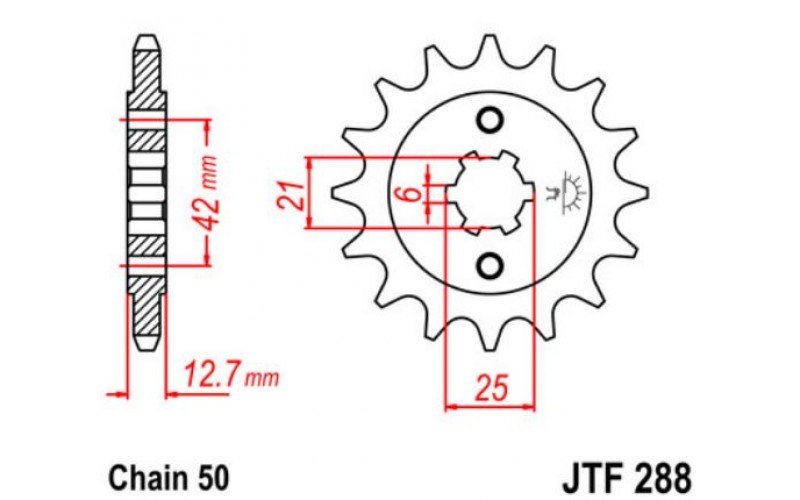 JT звезда передняя JTF288