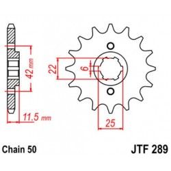 JT звезда передняя JTF289