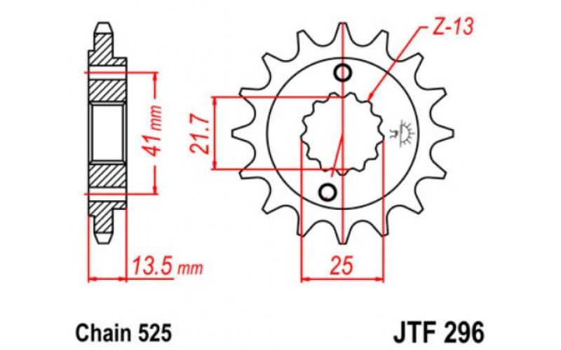 JT звезда передняя JTF296