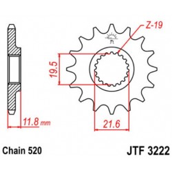 JT звезда передняя JTF3222