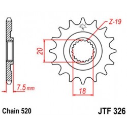 JT звезда передняя JTF326