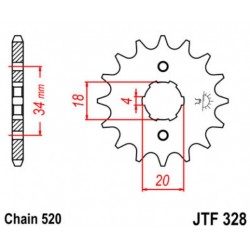 JT звезда передняя JTF328