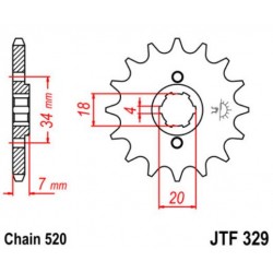 JT звезда передняя JTF329
