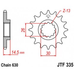 JT звезда передняя JTF335