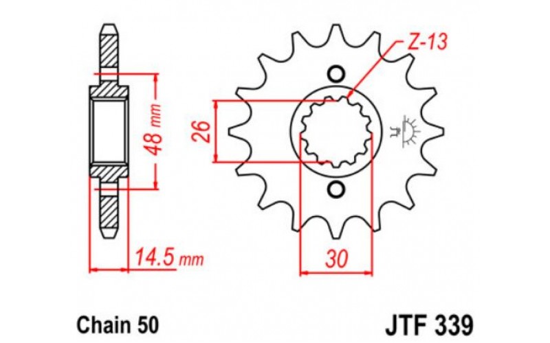JT звезда передняя JTF339