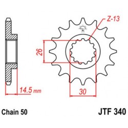 JT звезда передняя JTF340