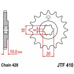 JT звезда передняя JTF410