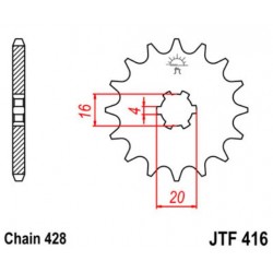 JT звезда передняя JTF416