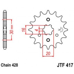 JT звезда передняя JTF417