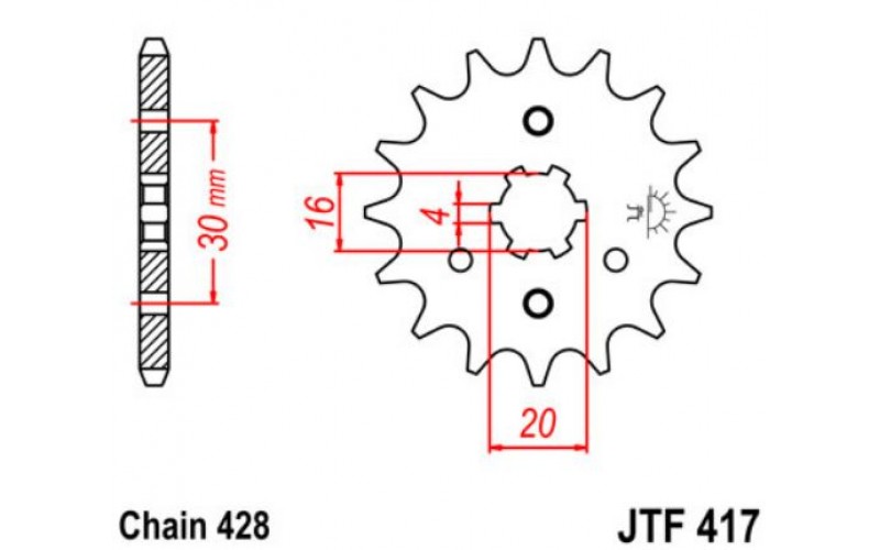 JT звезда передняя JTF417