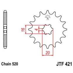 JT звезда передняя JTF421
