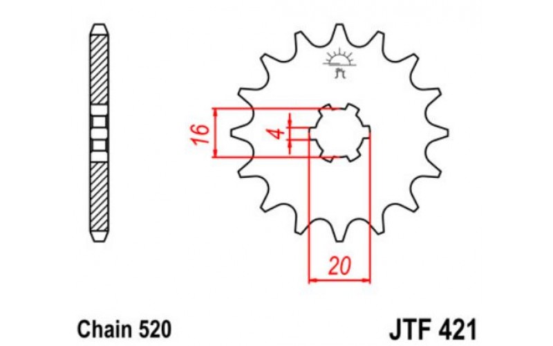 JT звезда передняя JTF421