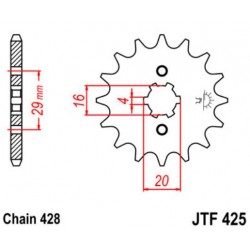 JT звезда передняя JTF425