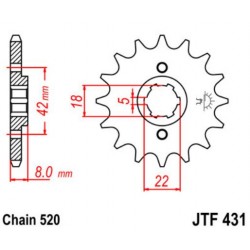 JT звезда передняя JTF431