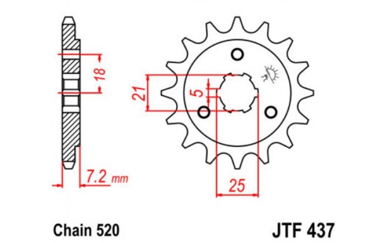 JT звезда передняя JTF437